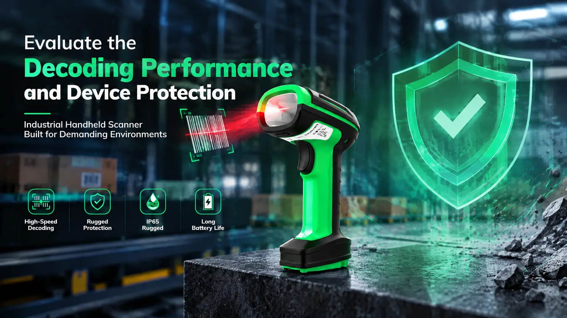Evaluating Decoding Performance and Device Protection for Industrial Handheld Scanners